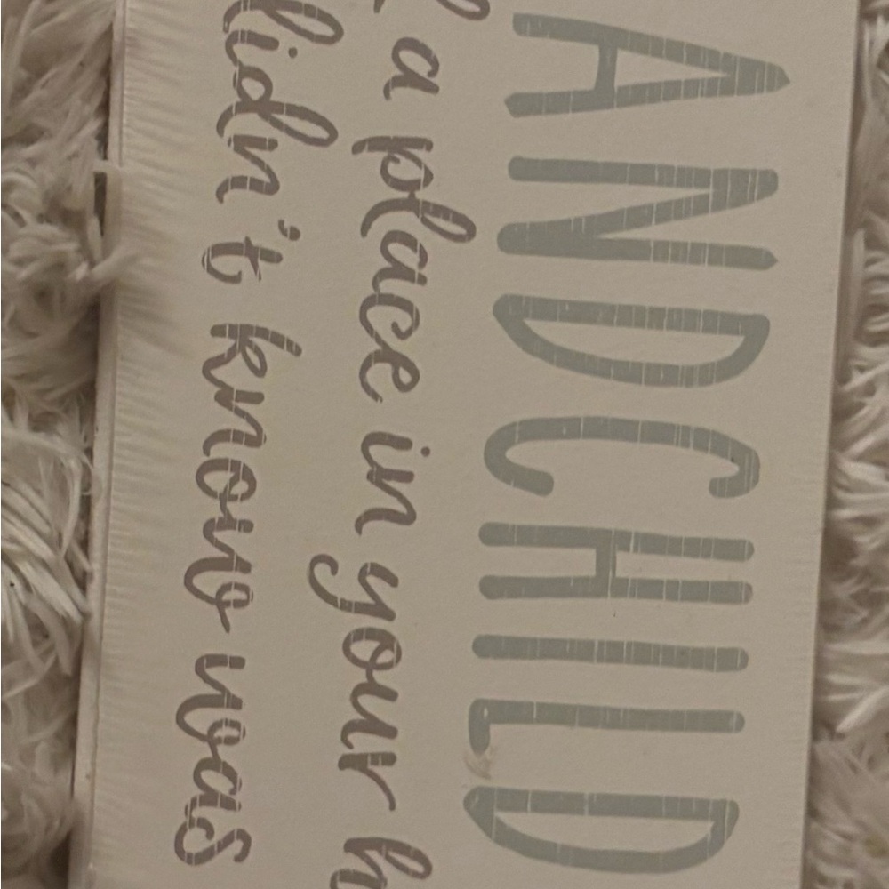 Decorative Grandchild Sign